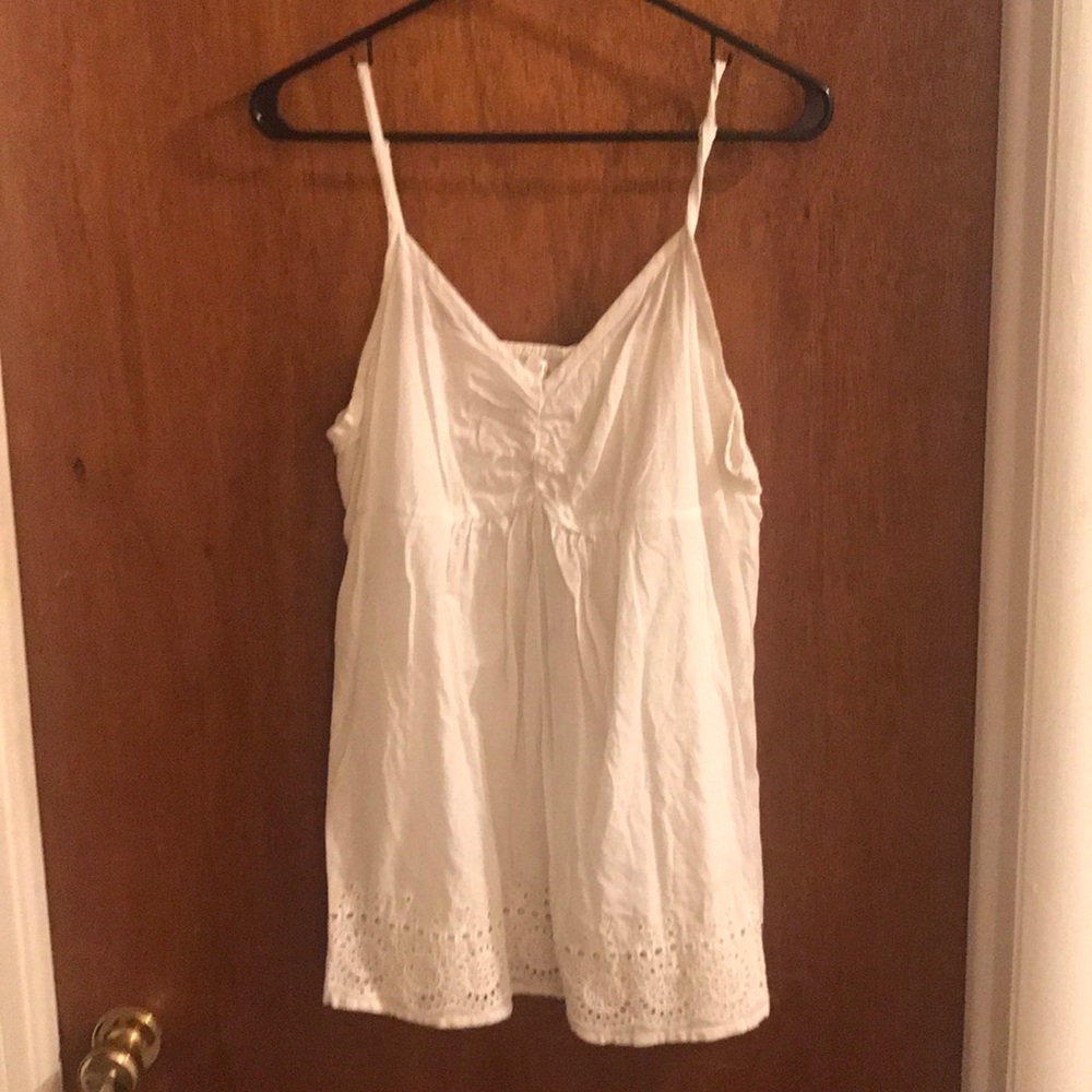 White lace motherhood maternity cami XL